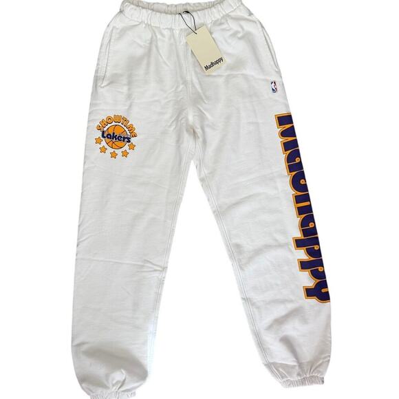 Madhappy x Los Angeles Lakers Sweatpants Size Small NWT NBA Collab Giftable - Picture 1 of 8
